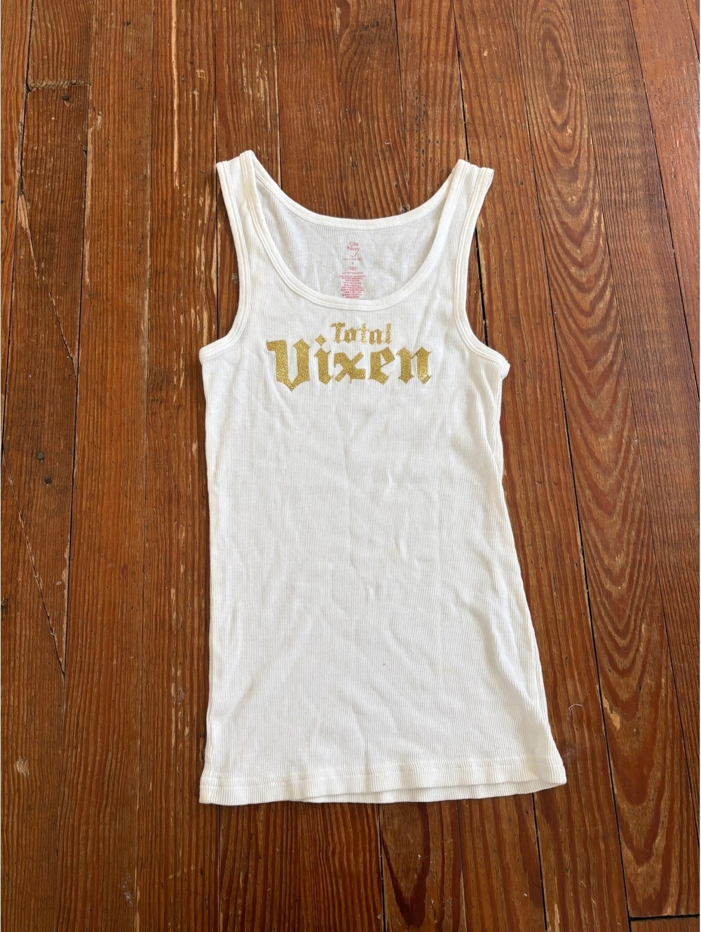 White Total Vixen tank top